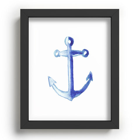 Michelle Mospens Watercolor Anchor Recessed Framing Rectangle