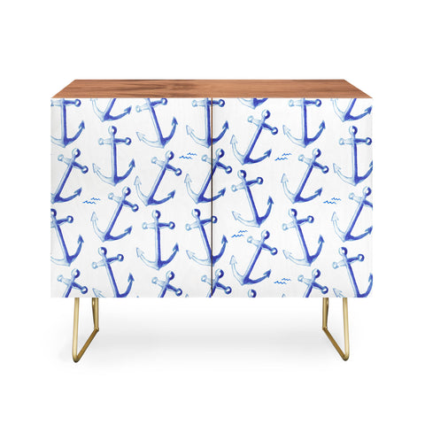 Michelle Mospens Watercolor Anchor Credenza