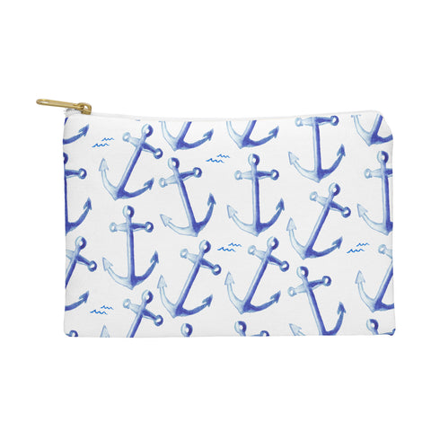 Michelle Mospens Watercolor Anchor Pouch