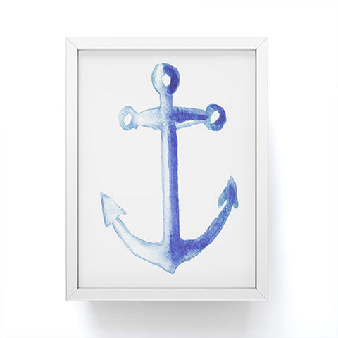 Michelle Mospens Watercolor Anchor Framed Mini Art Print