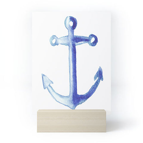 Michelle Mospens Watercolor Anchor Mini Art Print
