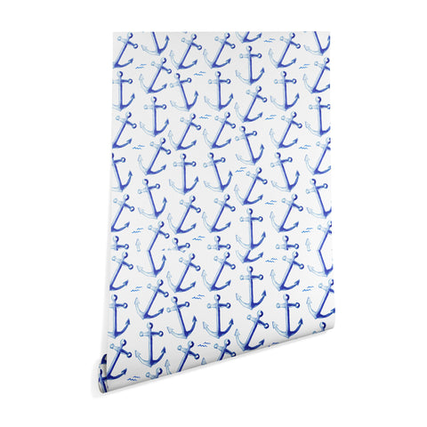 Michelle Mospens Watercolor Anchor Wallpaper