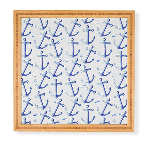 Michelle Mospens Watercolor Anchor Framed Wall Art