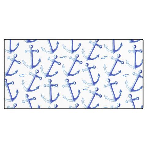 Michelle Mospens Watercolor Anchor Desk Mat