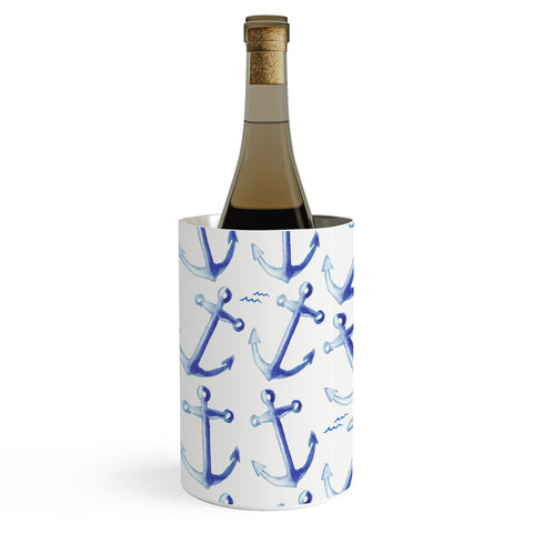 Michelle Mospens Watercolor Anchor Wine Chiller