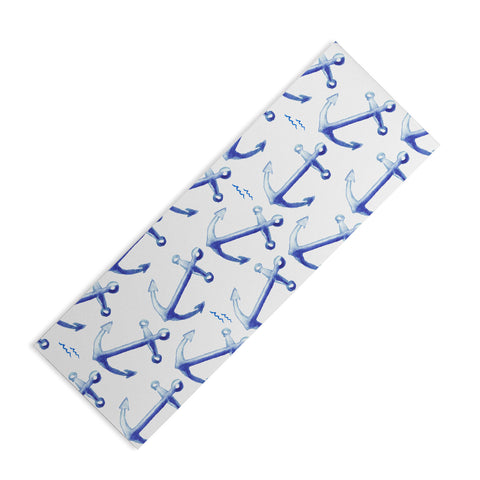 Michelle Mospens Watercolor Anchor Yoga Mat