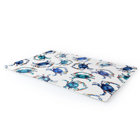 Michelle Mospens Watercolor Blue Crab Area Rug