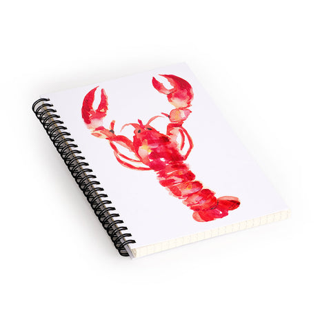 Michelle Mospens Watercolor Lobster Spiral Notebook