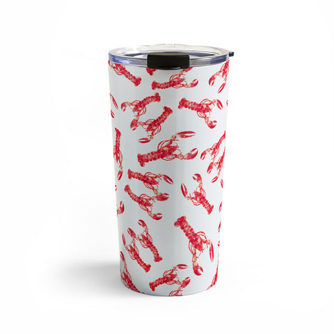 Michelle Mospens Watercolor Lobster Travel Mug