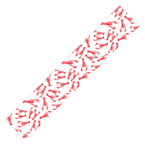 Michelle Mospens Watercolor Lobster Table Runner