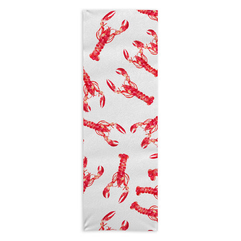 Michelle Mospens Watercolor Lobster Yoga Towel
