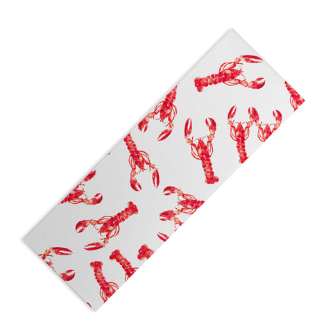 Michelle Mospens Watercolor Lobster Yoga Mat