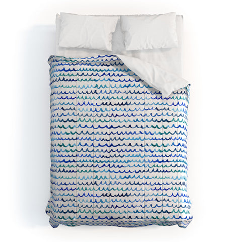 Michelle Mospens Watercolor Waves Comforter
