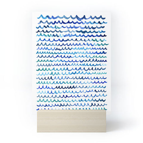 Michelle Mospens Watercolor Waves Mini Art Print
