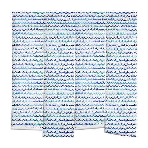 Michelle Mospens Watercolor Waves Wall Mural