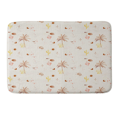 Mieken Petra Designs Boho Summer Vibes Memory Foam Bath Mat