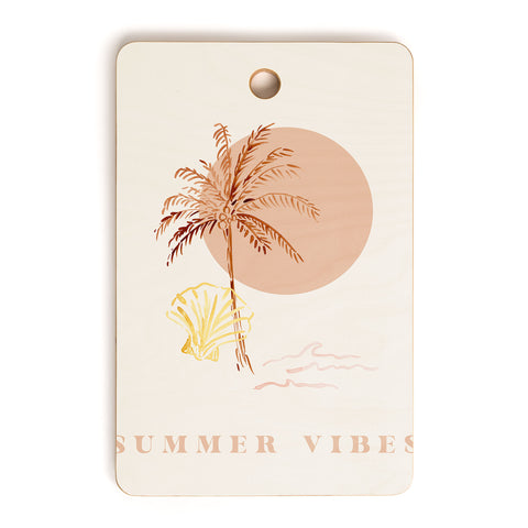 Mieken Petra Designs Boho Summer Vibes Cutting Board Rectangle