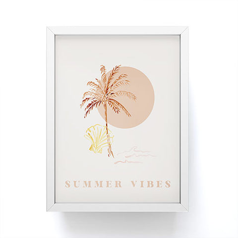Mieken Petra Designs Boho Summer Vibes Framed Mini Art Print
