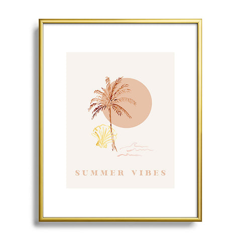 Mieken Petra Designs Boho Summer Vibes Metal Framed Art Print