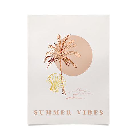 Mieken Petra Designs Boho Summer Vibes Poster