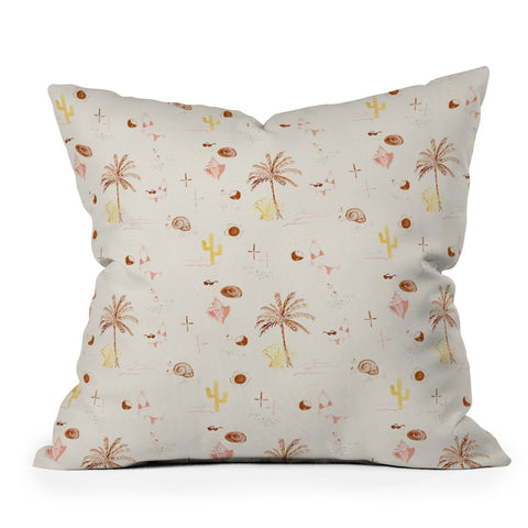 Mieken Petra Designs Boho Summer Vibes Throw Pillow