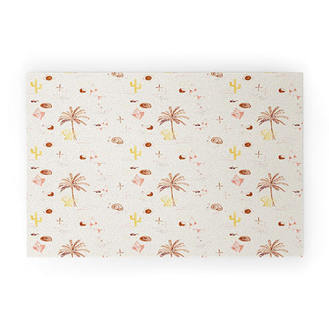 Mieken Petra Designs Boho Summer Vibes Welcome Mat