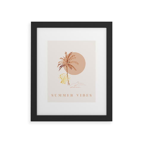 Mieken Petra Designs Boho Summer Vibes Framed Art Print