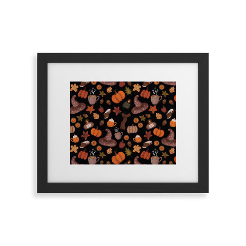 Mieken Petra Designs Cozy Halloween Framed Art Print