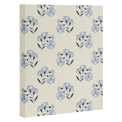 Mieken Petra Designs Floral Block Print Art Canvas