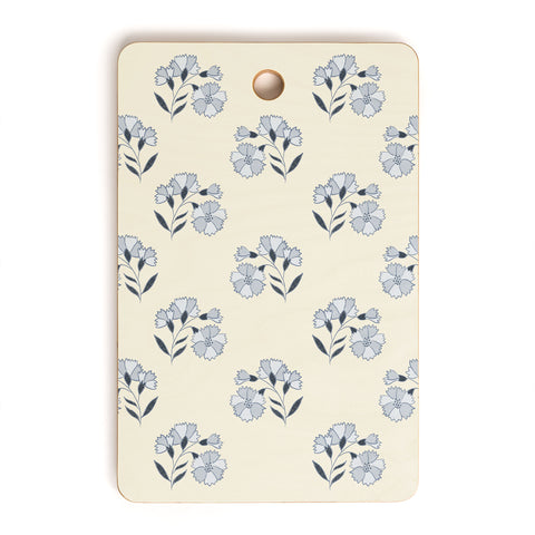 Mieken Petra Designs Floral Block Print Cutting Board Rectangle