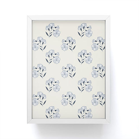 Mieken Petra Designs Floral Block Print Framed Mini Art Print