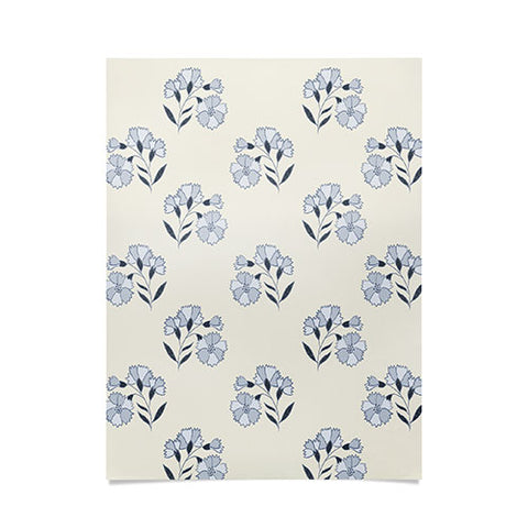 Mieken Petra Designs Floral Block Print Poster