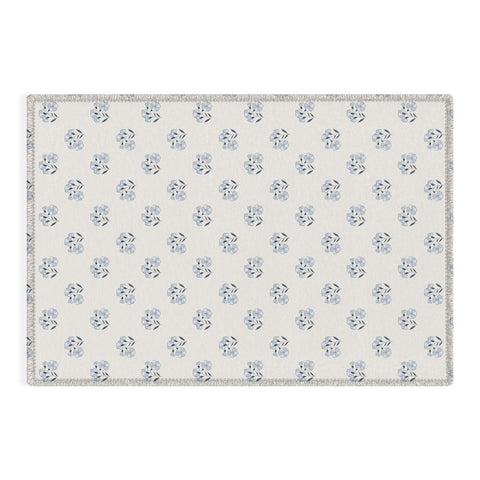 Mieken Petra Designs Floral Block Print Outdoor Rug