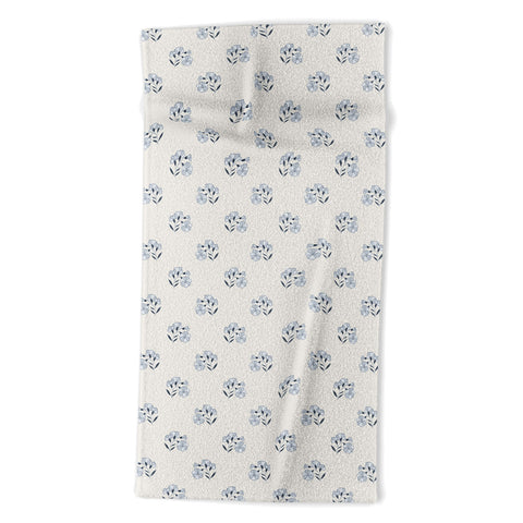 Mieken Petra Designs Floral Block Print Beach Towel