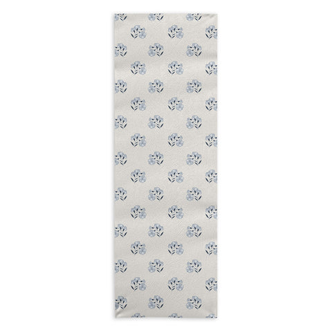 Mieken Petra Designs Floral Block Print Yoga Towel