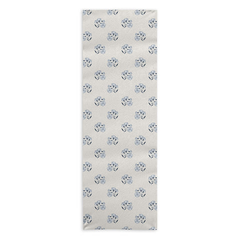 Mieken Petra Designs Floral Block Print Yoga Towel