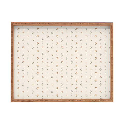 Mieken Petra Designs Folk Wildflowers Rectangular Tray