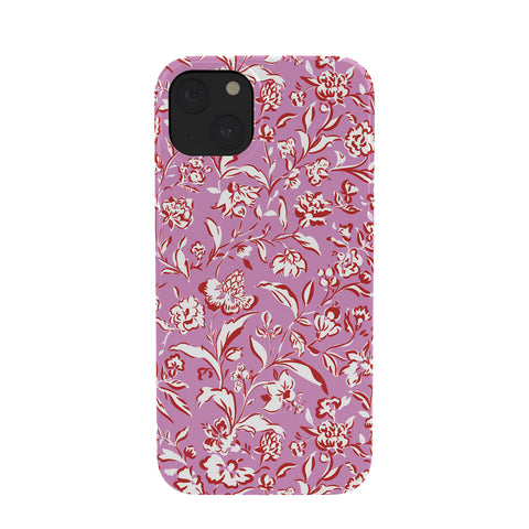 Mieken Petra Designs Painterly Florals Red Orchid Phone Case