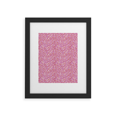 Mieken Petra Designs Painterly Florals Red Orchid Framed Art Print