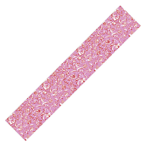 Mieken Petra Designs Painterly Florals Red Orchid Table Runner