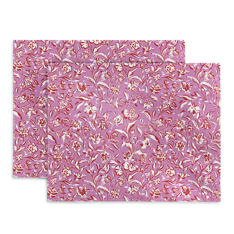 Mieken Petra Designs Painterly Florals Red Orchid Placemat