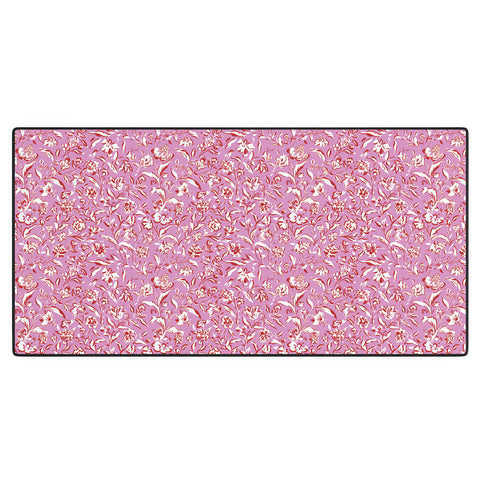 Mieken Petra Designs Painterly Florals Red Orchid Desk Mat