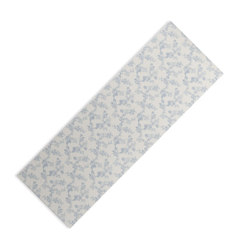 Mieken Petra Designs Vintage Toile Floral Blue Yoga Mat