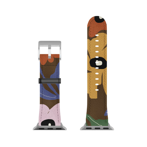 Miho Abstract floral pattern Apple Watch Band