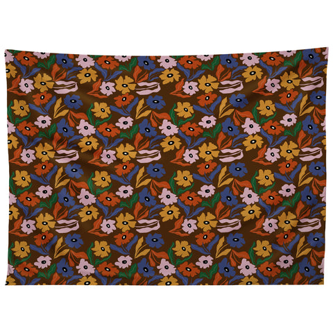 Miho Abstract floral pattern Tapestry