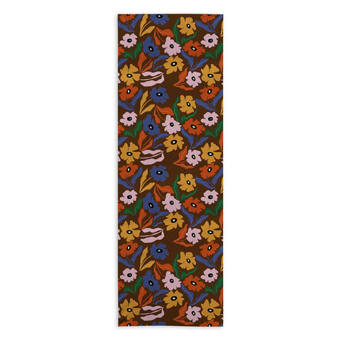 Miho Abstract floral pattern Yoga Towel