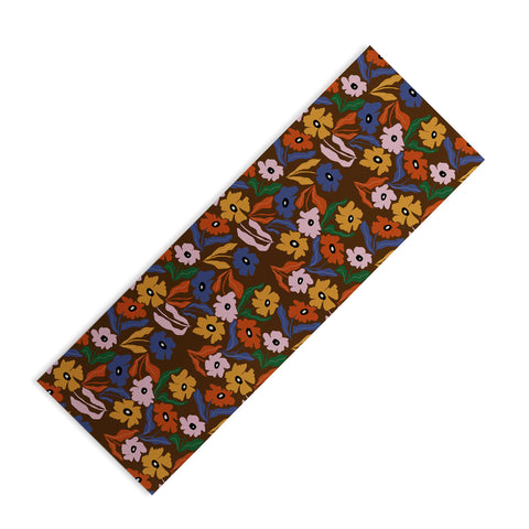 Miho Abstract floral pattern Yoga Mat