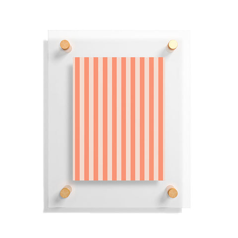 Miho baby orange stripe Floating Acrylic Print