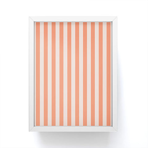 Miho baby orange stripe Framed Mini Art Print