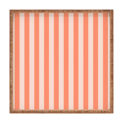 Miho baby orange stripe Square Tray